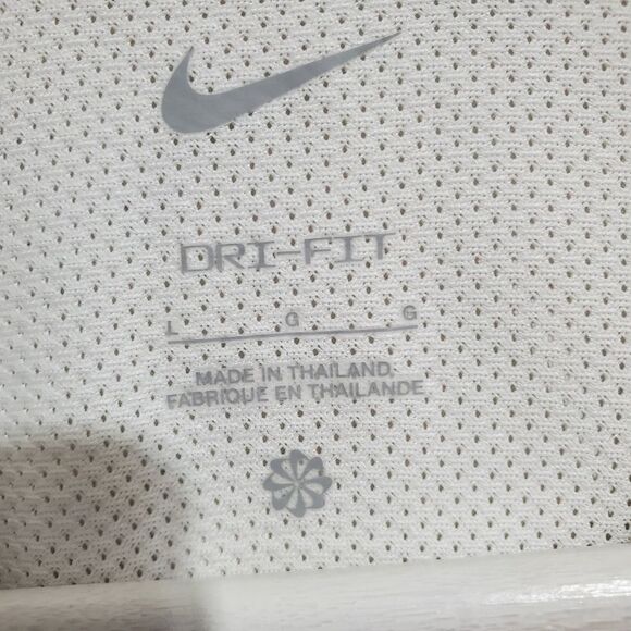 Nike Womens Sz L US Dry Strike II Short Sleeve Soccer Jersey White CW3555-100 - Picture 5 of 7